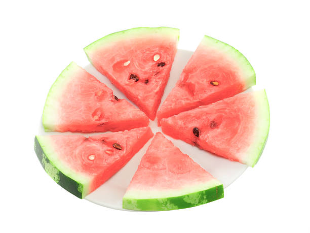 istock Slice of juicy watermelon. Isolated 453080379