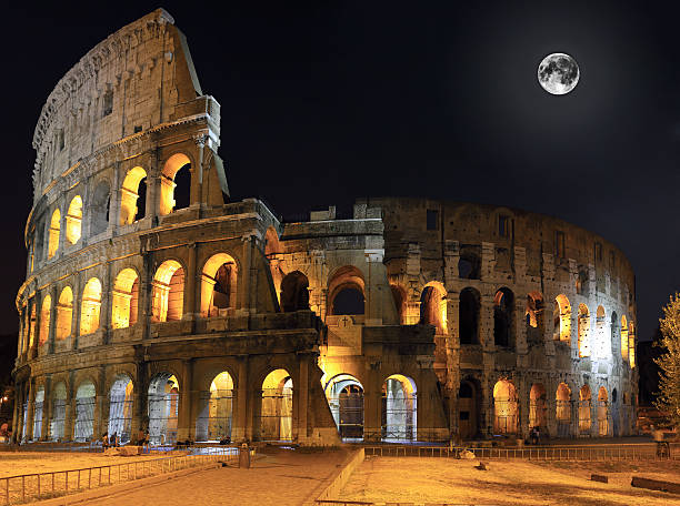 istock The Colosseum, Rome.  Night view 453083193
