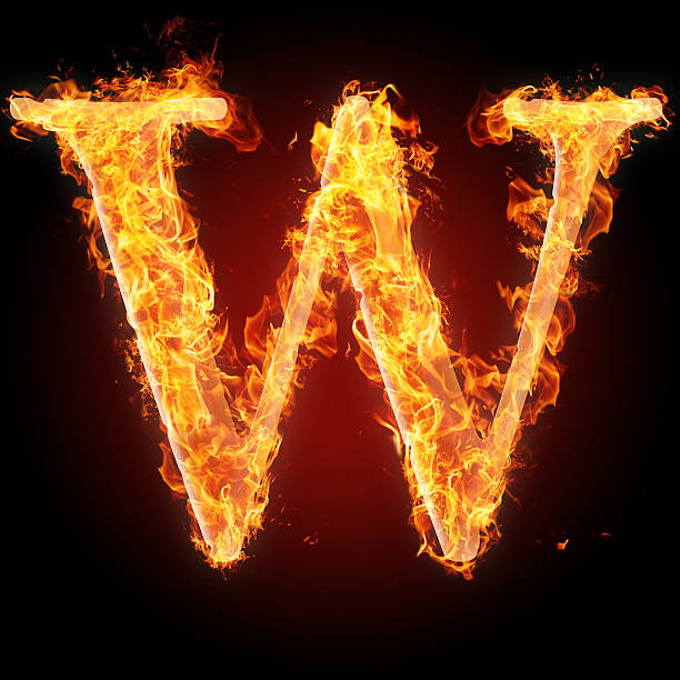 istock Burning letters of English alphabet 453088923