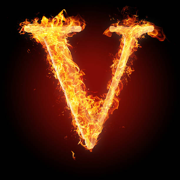 istock Burning letters of English alphabet 453088931
