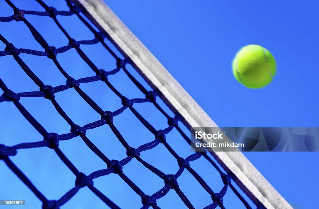 Tennis balls on Court Activity Stock Photo