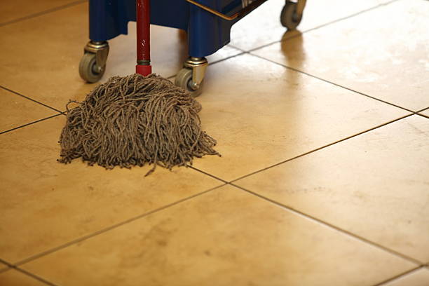 istock cleaning the floor with a mop 453092397