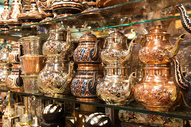 istock Eastern dishes for tea sold at the Grand Bazaar 453092633