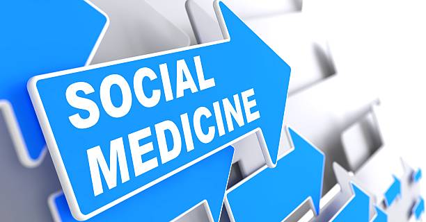 istock Social Medicine on Blue Arrow. 453094213