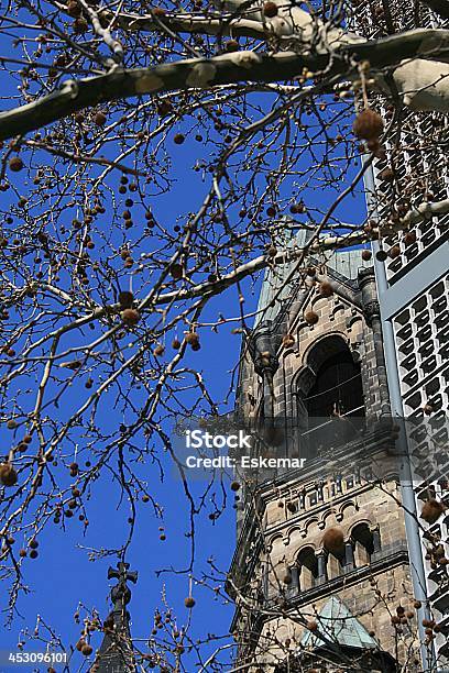 Berlin Kaiser Wilhelm Memorial Church Stock Photo - Download Image Now - Architecture, Berlin, Blue