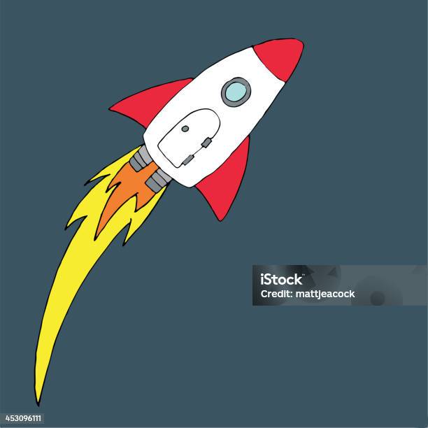 Cartoon Space Rocket Stock Illustration - Download Image Now - Rocketship,  Cartoon, Drawing - Art Product - iStock
