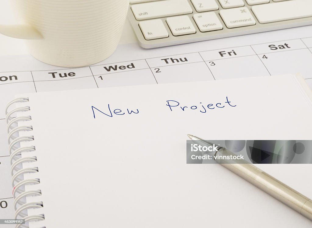Ideas for new project, blank paper on office table create ideas for new project, business concept Arranging Stock Photo