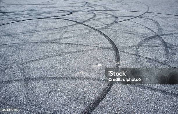 Burnout Stock Photo - Download Image Now - Car, Tire Burnout, Asphalt