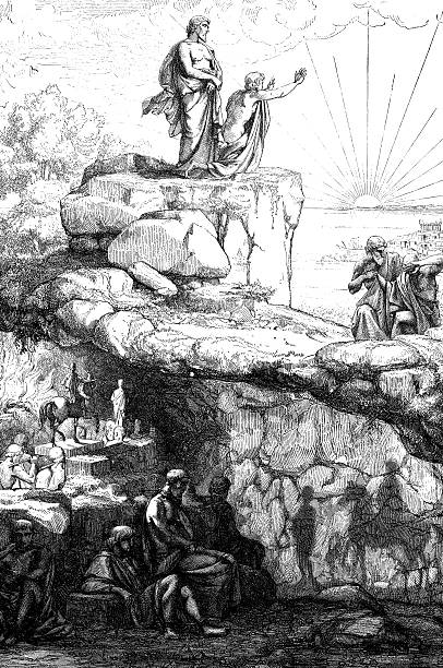 illustrations, cliparts, dessins animés et icônes de ancienne illustration de platon cavern - roman mythology illustrations