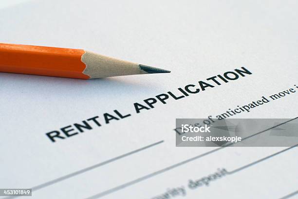 Rental Application Stock Photo - Download Image Now - Borrowing, Business, Contract