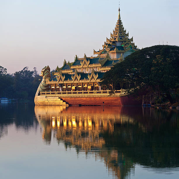 istock Floating barge Karaweik in Yangon, Myanmar 453101939