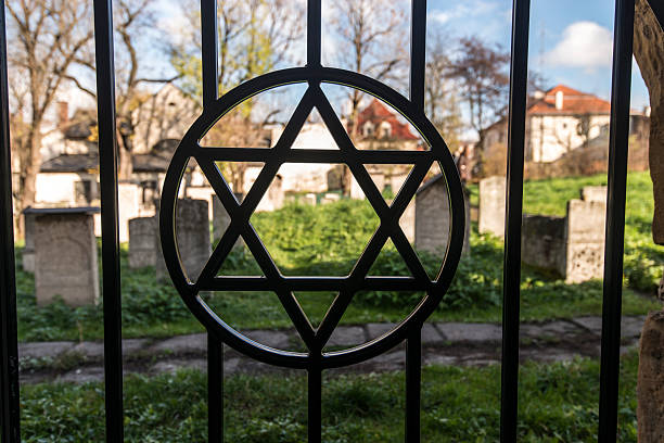 istock Star of David sign on Krakow Cemetery 453103355