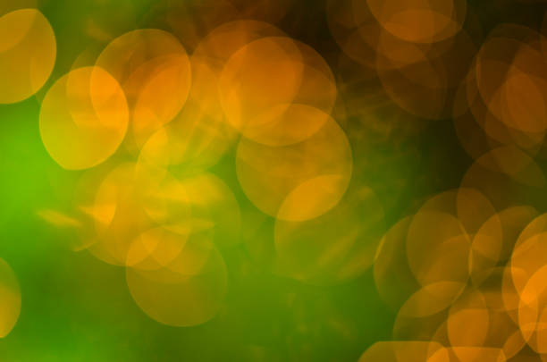 Numerous luminous circles, abstract background stock photo