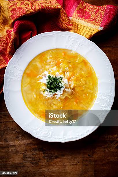 Zuppa Di Verdure - Fotografie stock e altre immagini di Alimentazione sana - Alimentazione sana, Aneto, Bianco