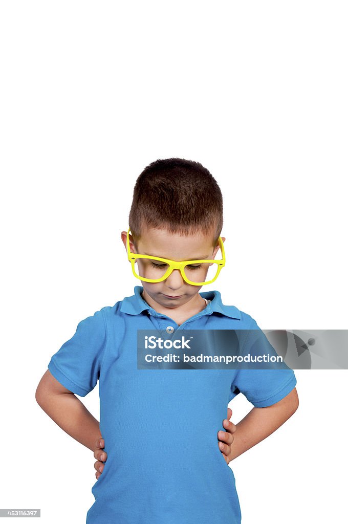 Sad boy Little sad boy isolated on white background Artist's Model Stock Photo