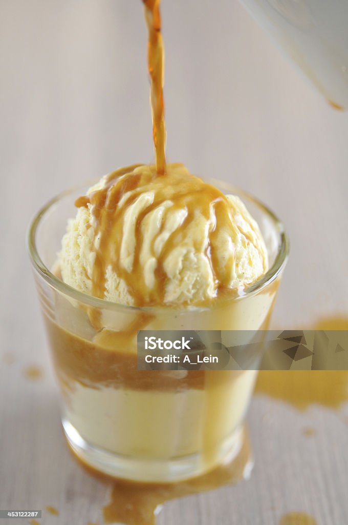 Café avec de la glace à la vanille - Photo de Alcool libre de droits