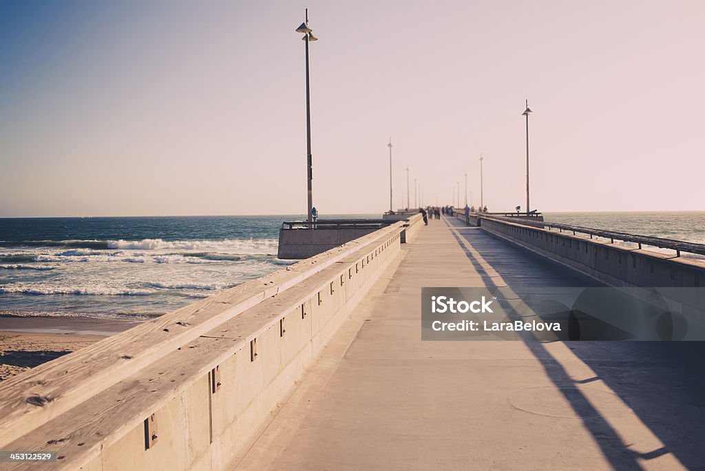 Promenade in Santa Monica - Lizenzfrei Anlegestelle Stock-Foto