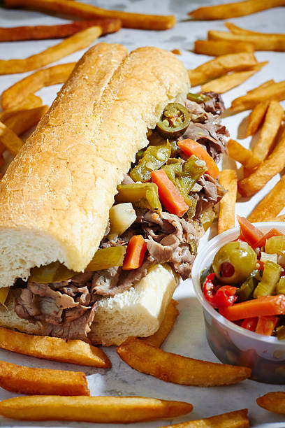 Chicago Italian Beef stock photo