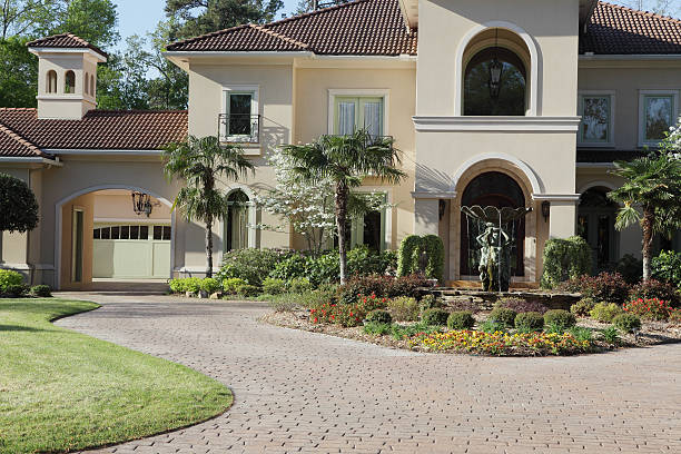 istock Luxuray home exterior under early morning light 453125703