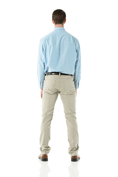 istock Rear view of a businessman standing 453127585