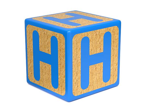 istock Letter H on Childrens Alphabet Block. 453128391