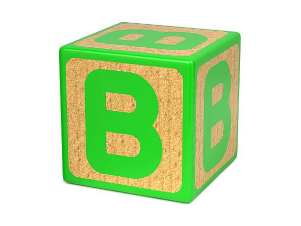 istock Letter B on Childrens Alphabet Block. 453128405
