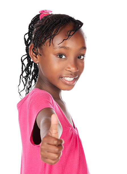 istock Cute african girl 453143085