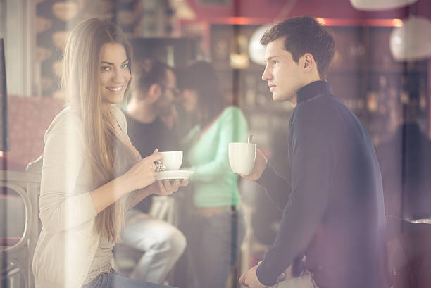 istock Group of people sitting in a coffee shop. 453143571