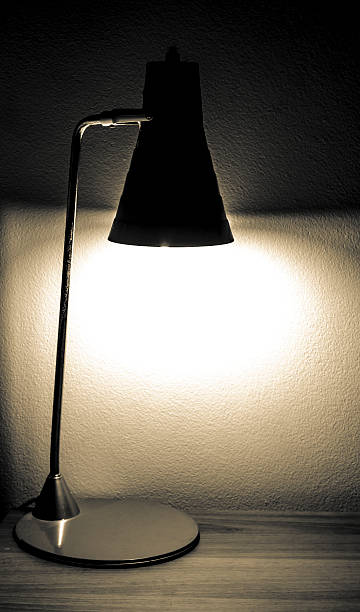 istock Low key of lamp with lighting 453146315