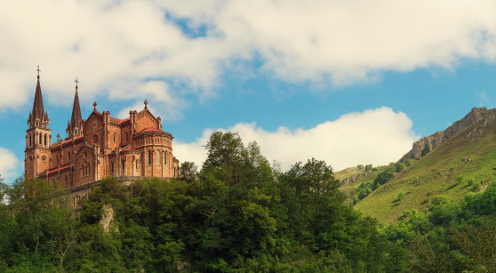 shrine sanctuary of Covadonga - Our Lady of Covadonga is the patron of Asturias