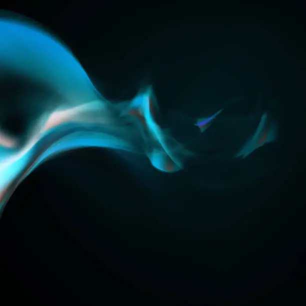 Vector illustration of Blue smoke background