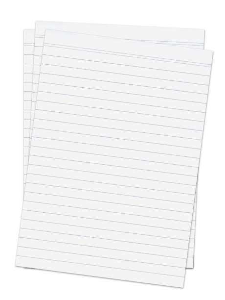 istock Blank sheets of paper isolated on white 453156105