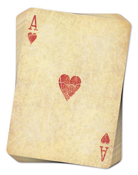 istock Ace Of Hearts Isolated on white 453156123
