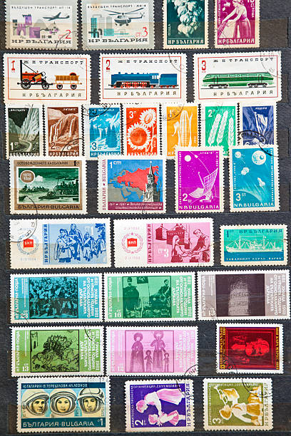 istock Used stamps from communist Bulgaria 453157823