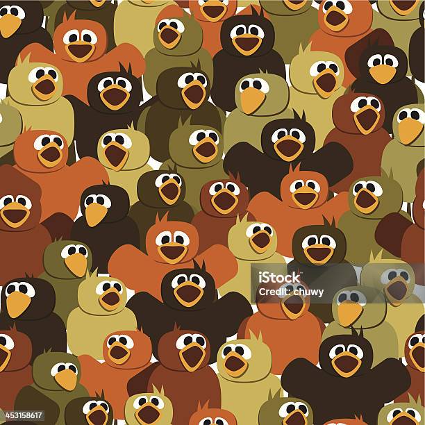 Tweeting Birds Social Community Discussion Seamless Pattern Stock Illustration - Download Image Now