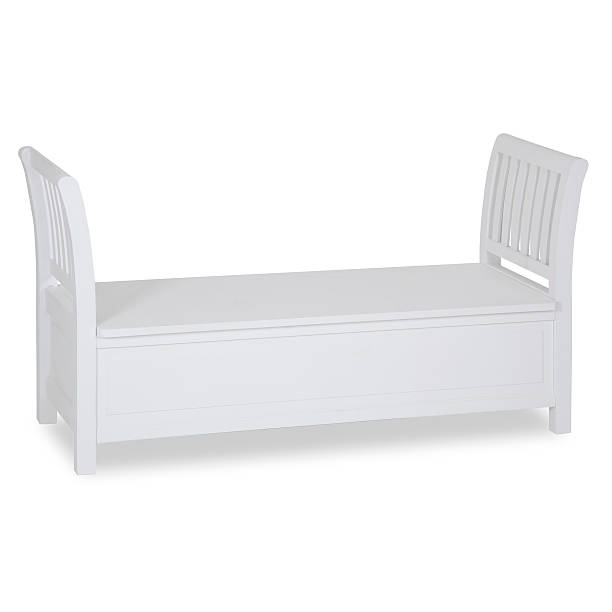 istock Old Fashion Storage Bench Isolted On White 453162779