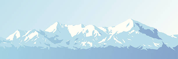 Blue mountains - ilustración de arte vectorial