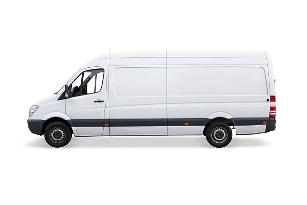istock Delivery van, isolated on white with clipping path 453167999
