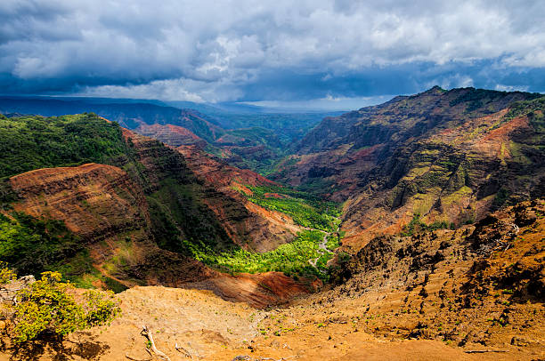 istock Overlooking Waimea Canyon State Park, Kauai, Hawaii, USA 453172811