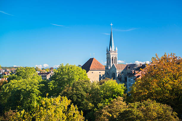 bern, schweiz - nydeggbrucke stock-fotos und bilder