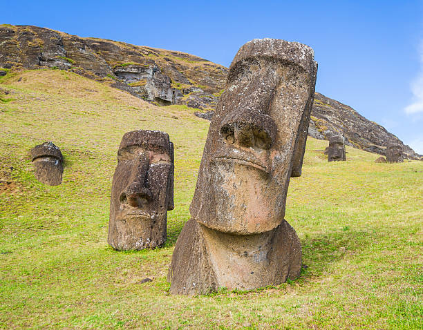 istock Moai on Rano Raraku Slope, Easter Island, Chile 453174203
