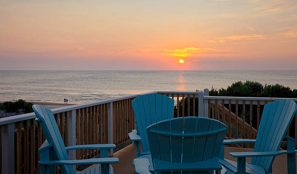 istock Sunrise from a beach house coffee table 453175045