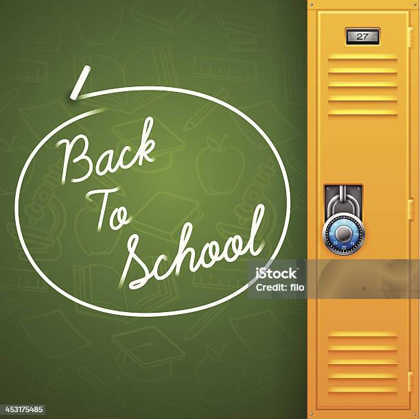 Back To School Stock Illustration - Download Image Now - Education, Locker, Classroom