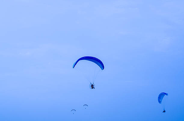 Floating in the sky stock photo