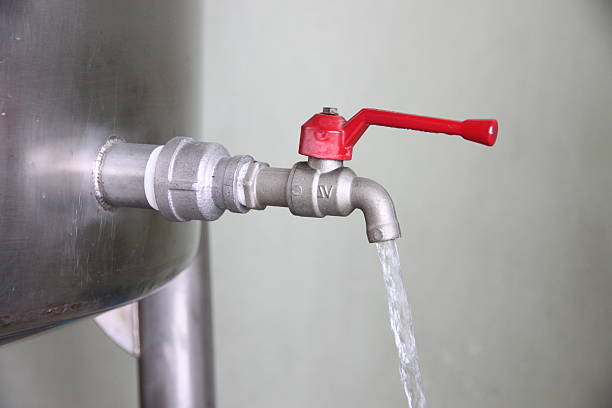 istock Turn on the water faucet. 453176503