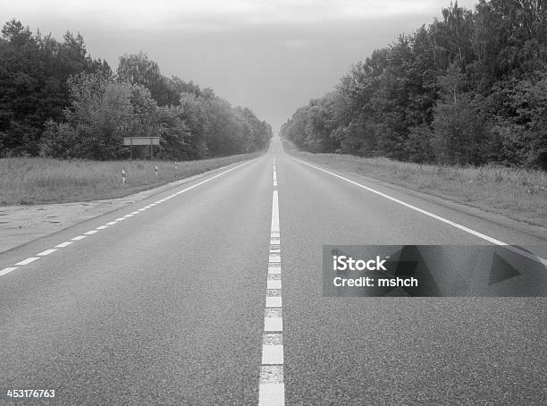 Road Stock Photo - Download Image Now - Asphalt, Backgrounds, Black And White