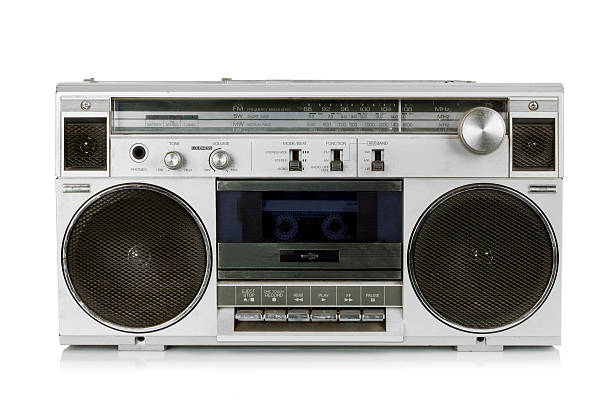istock Portable vintage radio cassette recorder 453178059