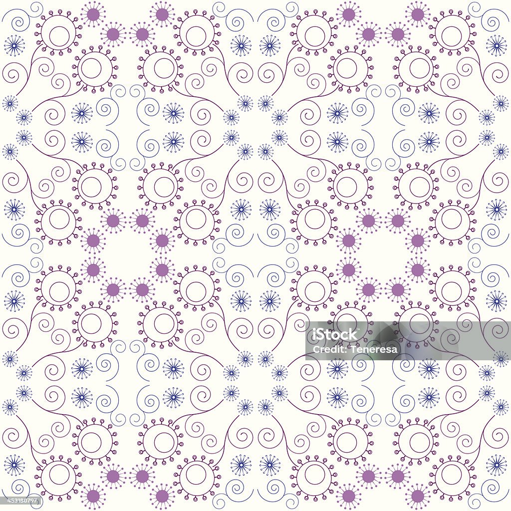 Purple floral seamless pattern Purple floral seamless pattern. EPS 10. The pattern can be repeated or tiled without any visible seams. Swatch is included. Abstract stock vector