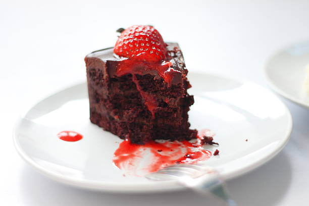 istock The Chocolate Cake and Strawberry yam. 453181485