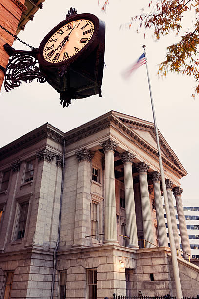 istock Customs House and historic clock in Norfolk 453184987